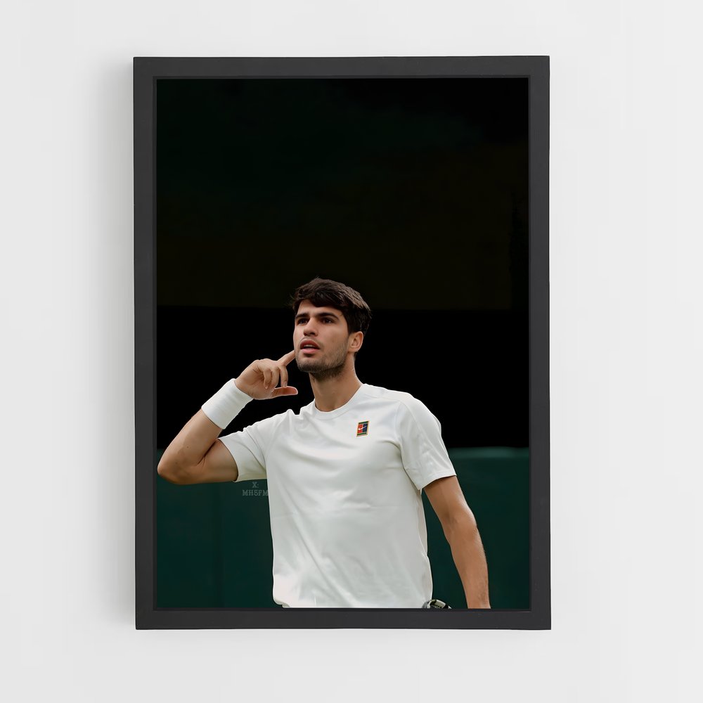Poster Carlos alcaraz éclairage – affiche Tennis (vue 2)